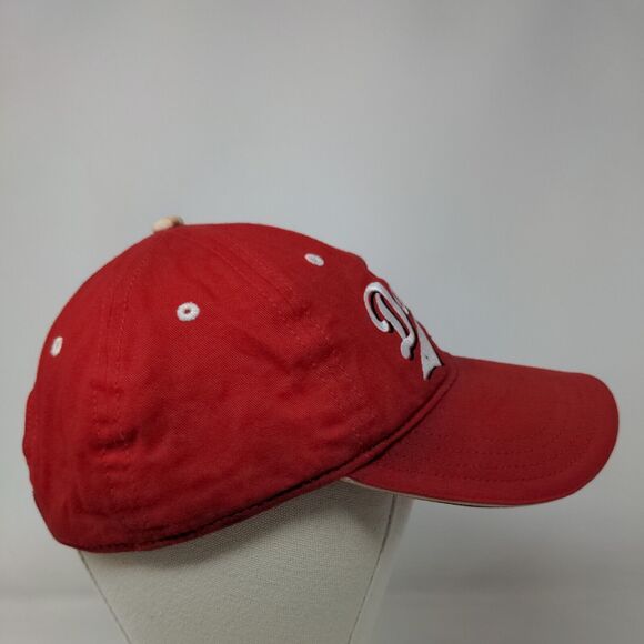 Dad's Team Strapback Hat Red One Size Embroidered Sherry 6 Panel - Picture 4 of 7